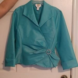 Talbots womens wrap blouse  size 10